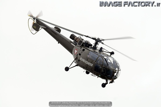 2019-09-07 Zeltweg Airpower 00710 Sud-Aviation SA 316 Alouette III
